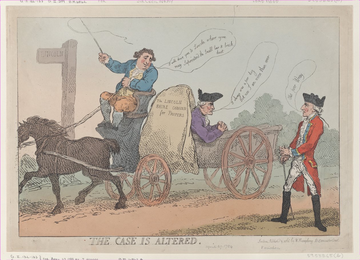 The Case Is Altered, [29 de abril de 1784], republicado., [29 de abril de 1784], republicado. de Thomas Rowlandson