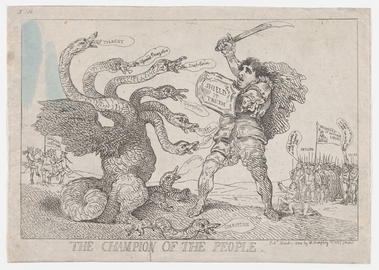 O Campeão do Povo, 11 de março de 1784., 11 de março de 1784. de Thomas Rowlandson