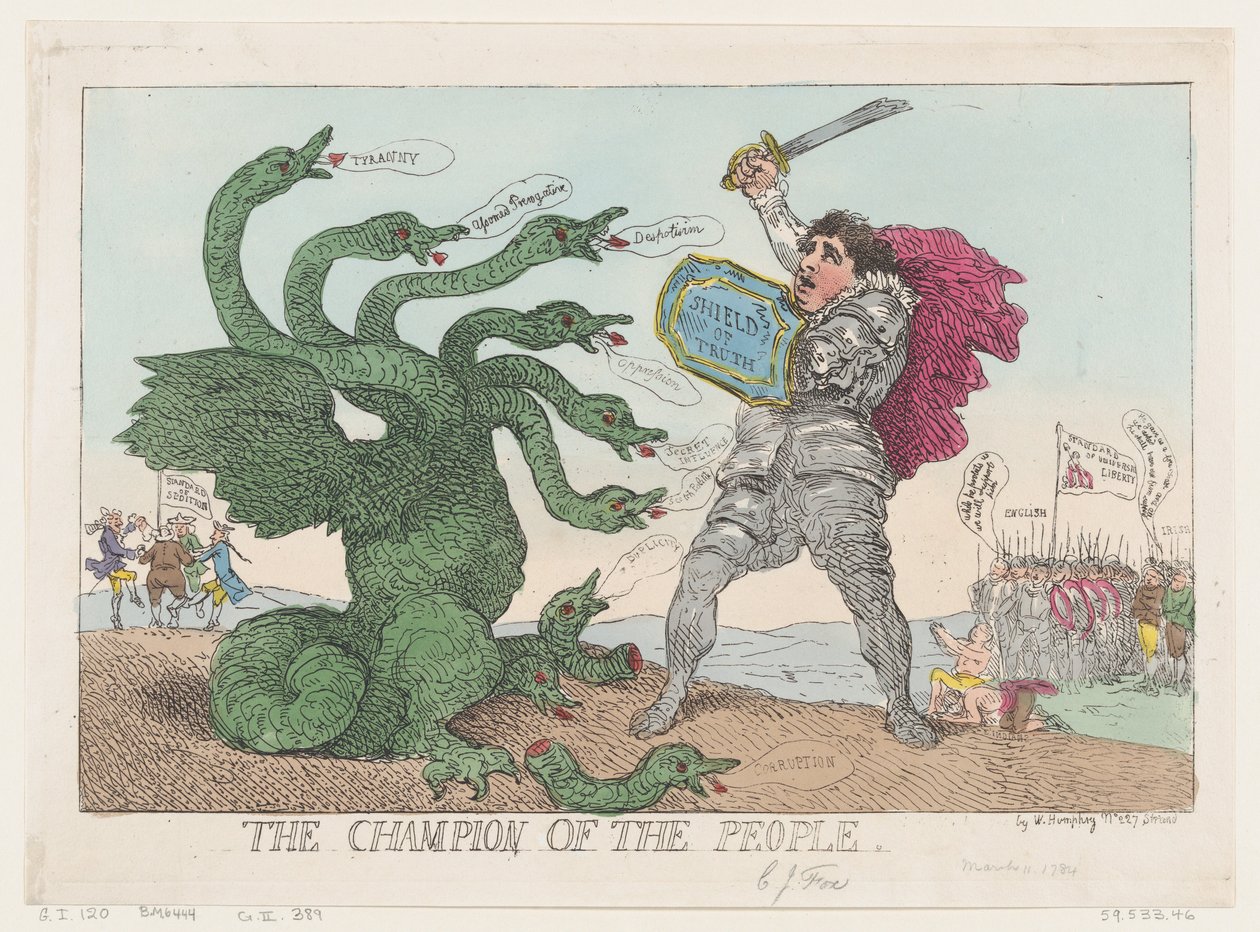 O Campeão do Povo, 11 de março de 1784., 11 de março de 1784. de Thomas Rowlandson
