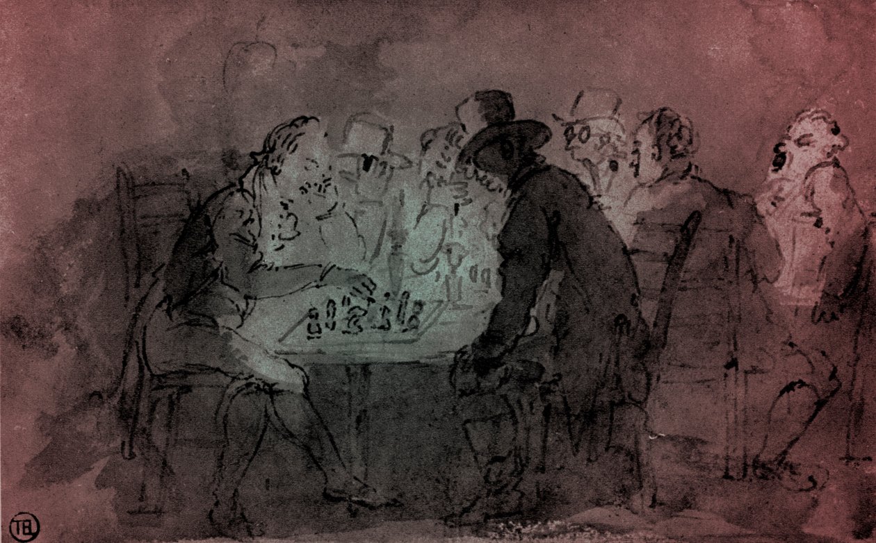 Os Jogadores de Xadrez de Thomas Rowlandson