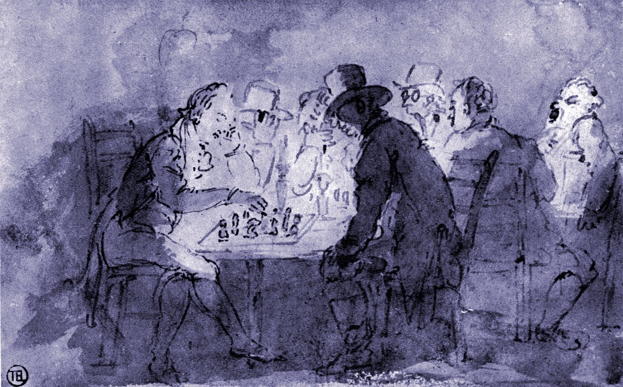Os Jogadores de Xadrez de Thomas Rowlandson