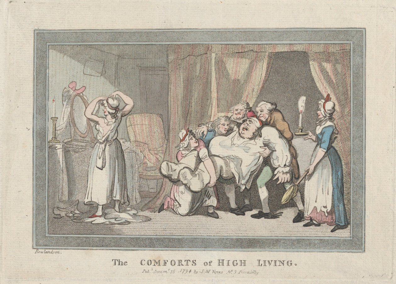 The Comforts of High Living, 16 de dezembro de 1794., 16 de dezembro de 1794. de Thomas Rowlandson