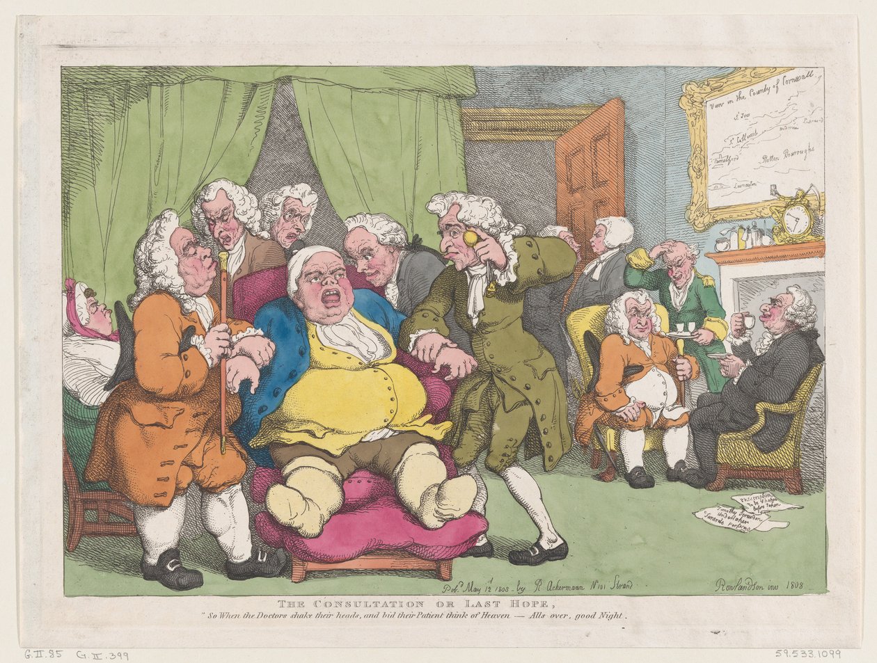 A Consulta, ou Última Esperança, 30 de junho de 1808., 30 de junho de 1808. de Thomas Rowlandson