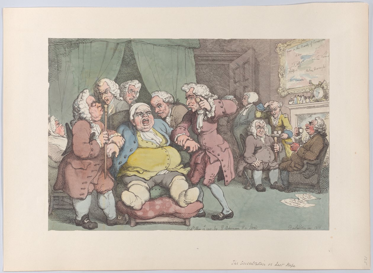 A Consulta, ou Última Esperança, 30 de junho de 1808., 30 de junho de 1808. de Thomas Rowlandson