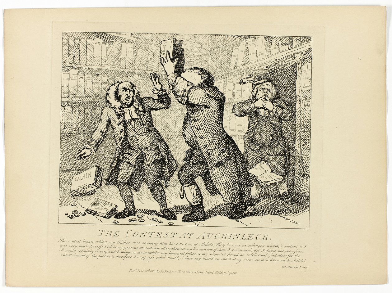 O Concurso em Auckinleck, da Viagem às Hébridas de Boswell de Thomas Rowlandson
