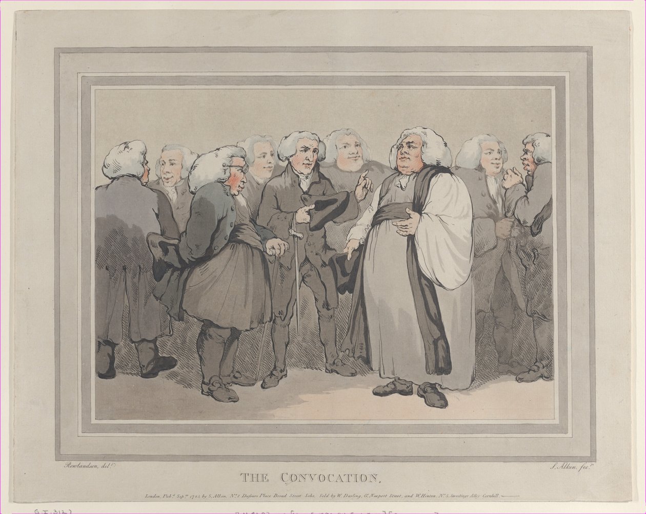 A Convocação, setembro de 1785., setembro de 1785. de Thomas Rowlandson