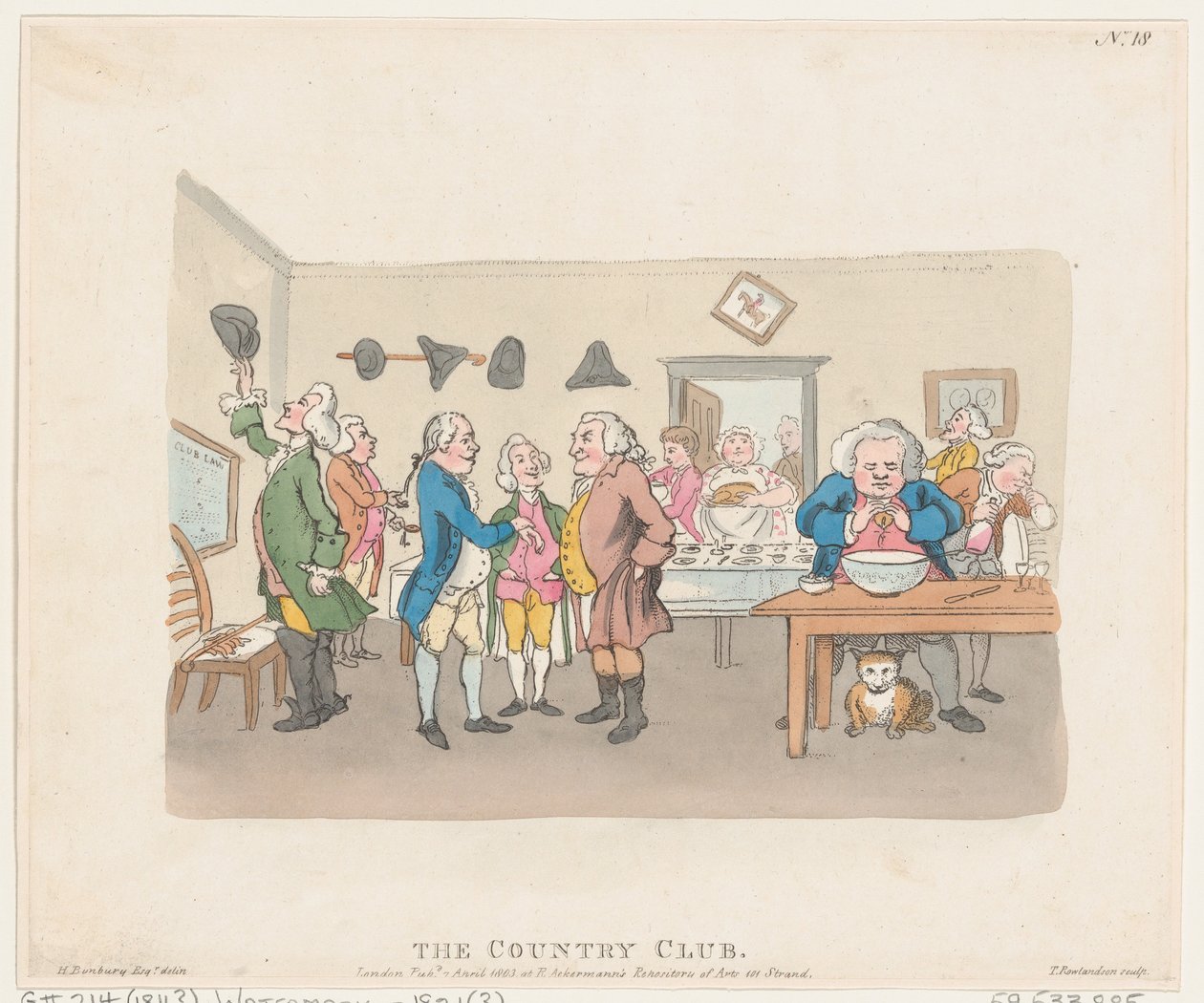 O Country Club, 7 de abril de 1803., 7 de abril de 1803. de Thomas Rowlandson