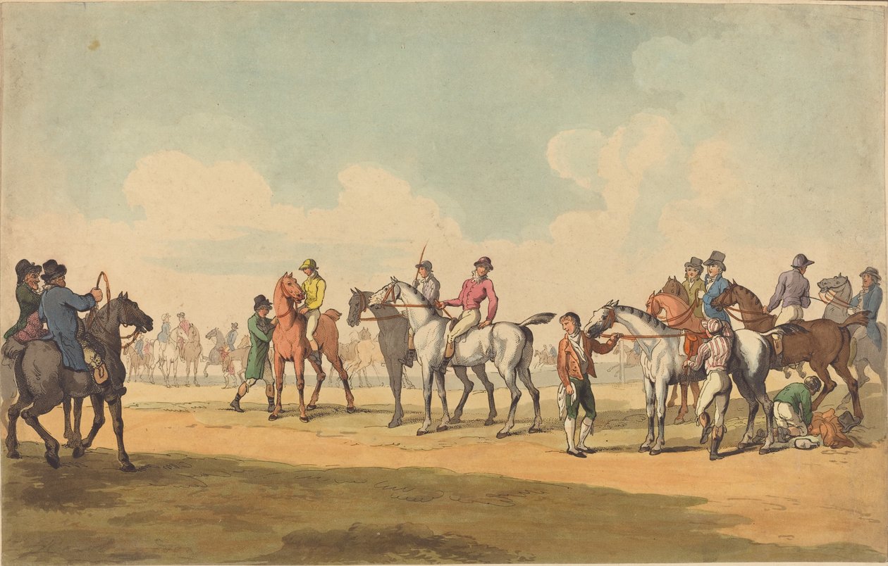 O Curso, provavelmente 1789. de Thomas Rowlandson