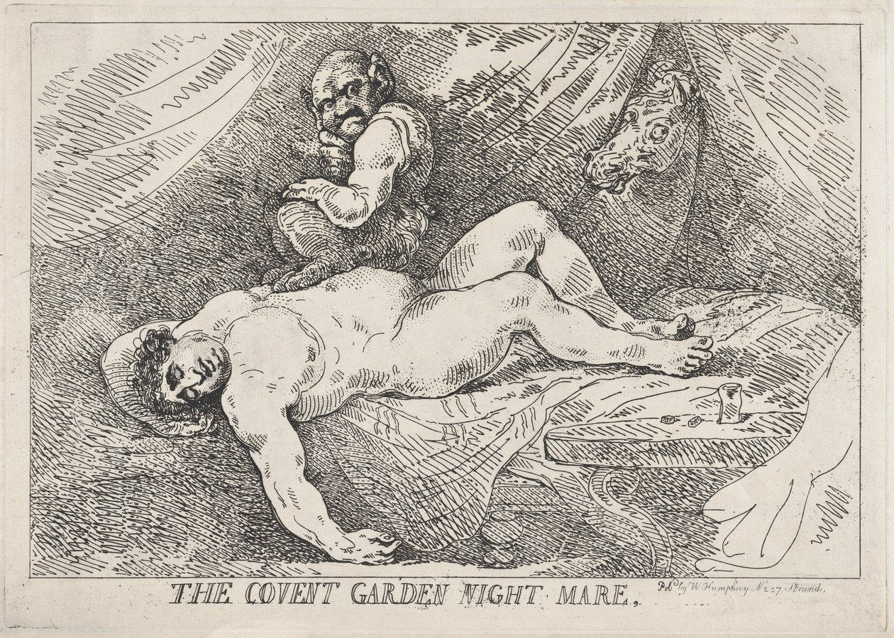 The Covent Garden Night Mare, 20 de abril de 1784., 20 de abril de 1784. de Thomas Rowlandson