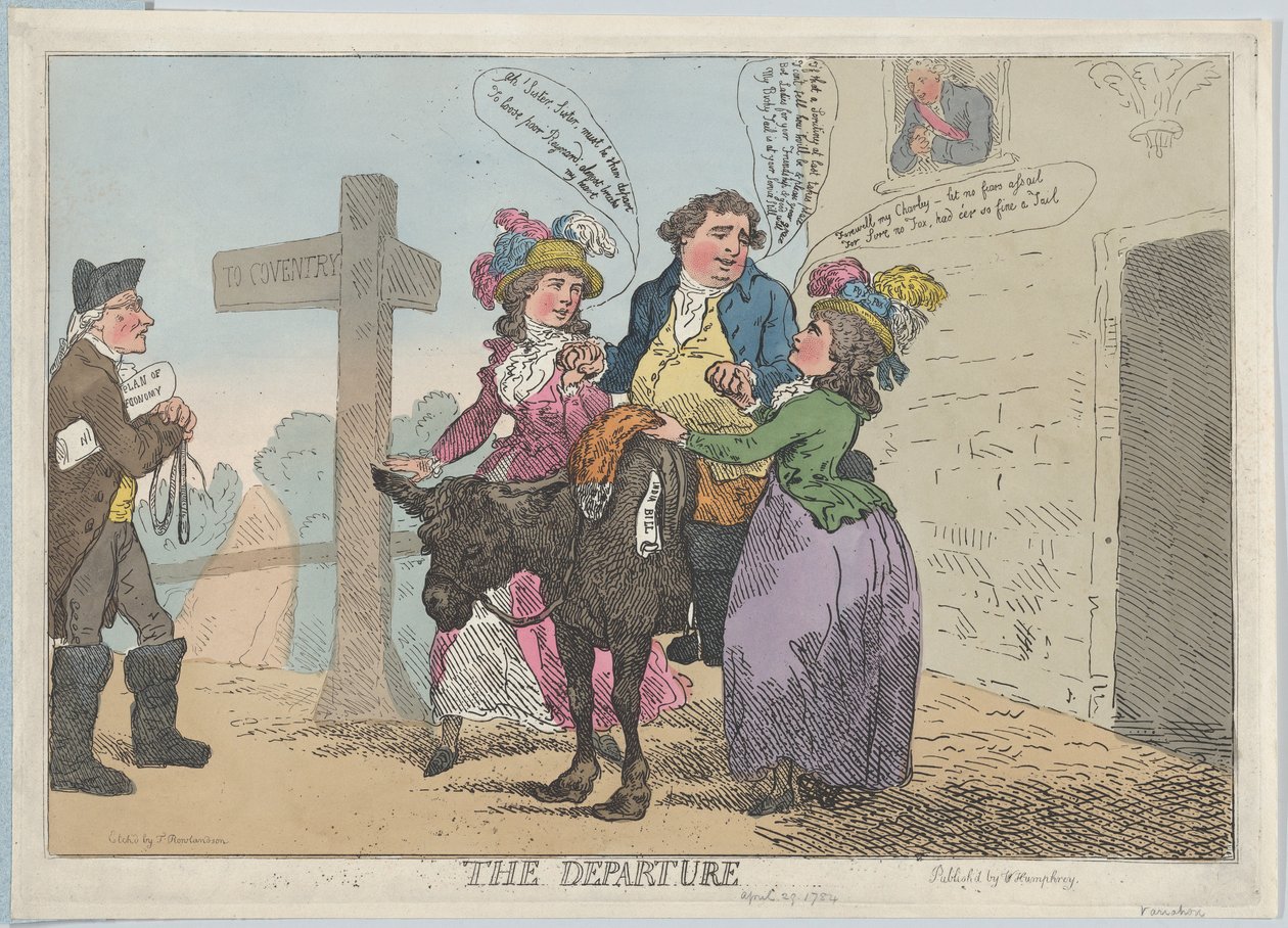 A Partida, 29 de abril de 1784., 29 de abril de 1784. de Thomas Rowlandson