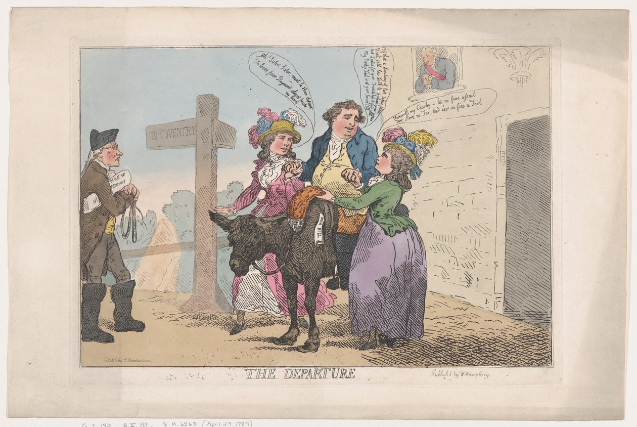A Partida, 29 de abril de 1784., 29 de abril de 1784. de Thomas Rowlandson