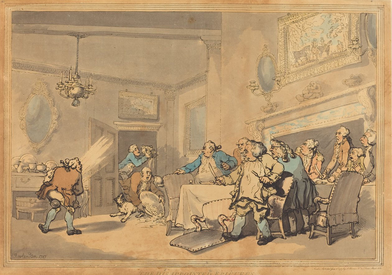 The Disappointed Epicures, 1787. de Thomas Rowlandson