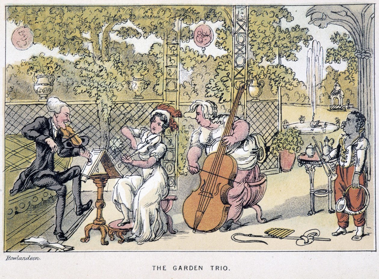 The Doctor Playing the Violin: "The Garden Trio" - em "Doctor Syntax