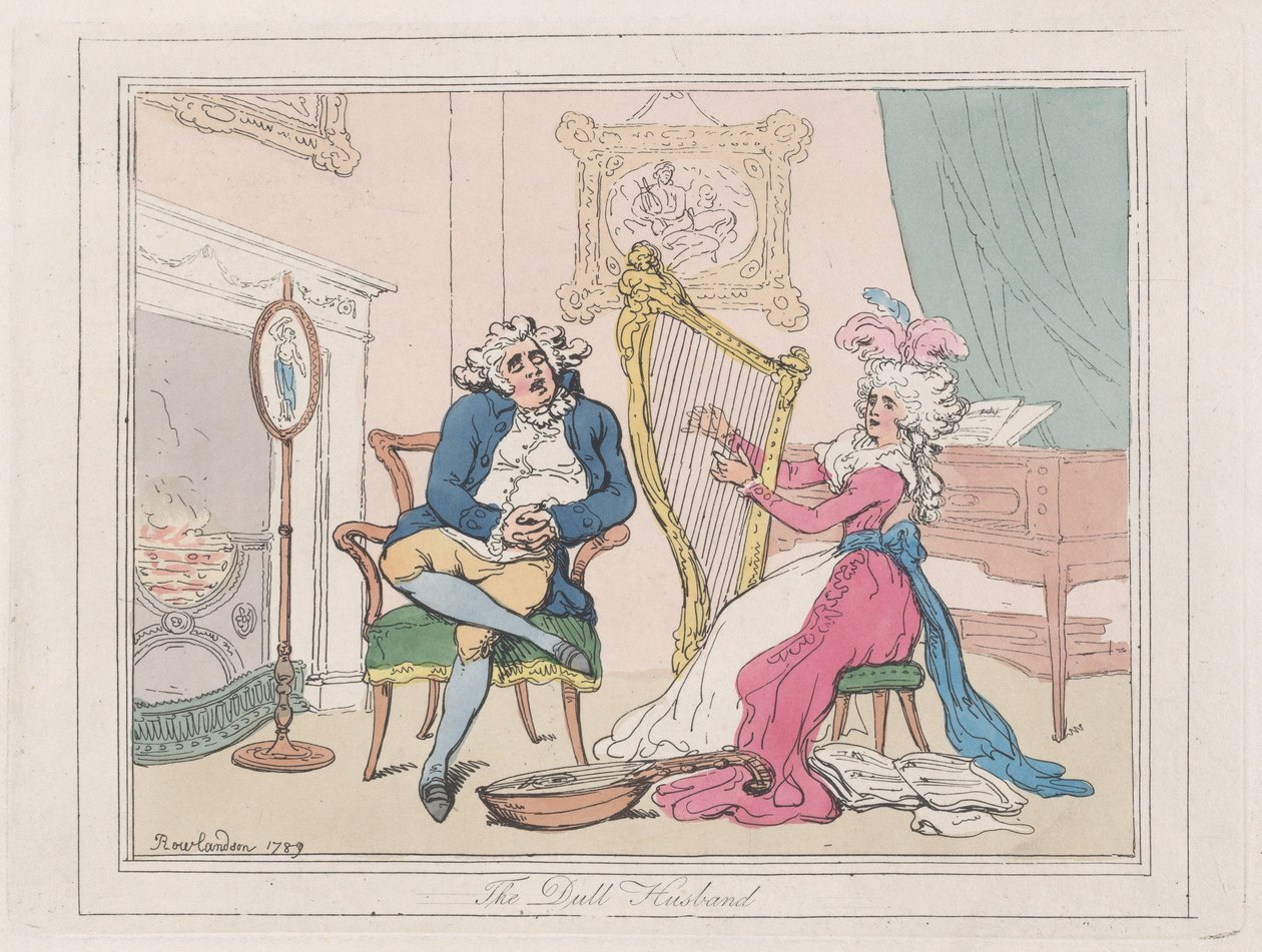 O marido maçante, 1789., 1789. de Thomas Rowlandson