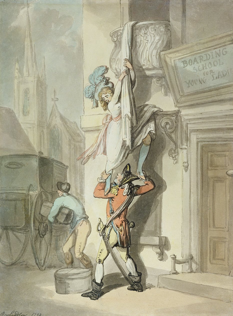 A fuga de Thomas Rowlandson