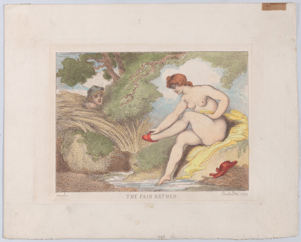 A bela banhista, 1799., 1799. de Thomas Rowlandson