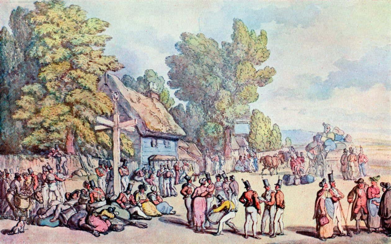 The Falmouth Road, final do século XVIII a princípios do século XIX, 1929 de Thomas Rowlandson