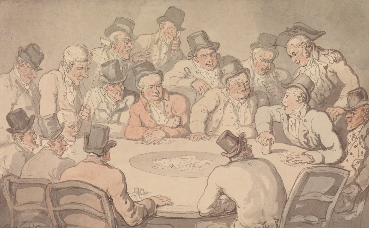 A Mesa de Jogo de Thomas Rowlandson