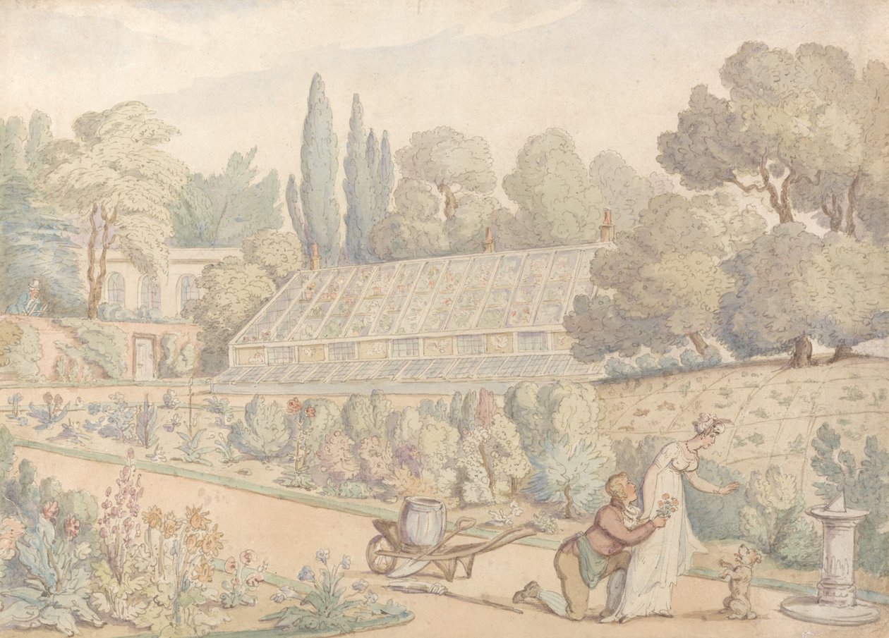 A Oferta do Jardineiro de Thomas Rowlandson