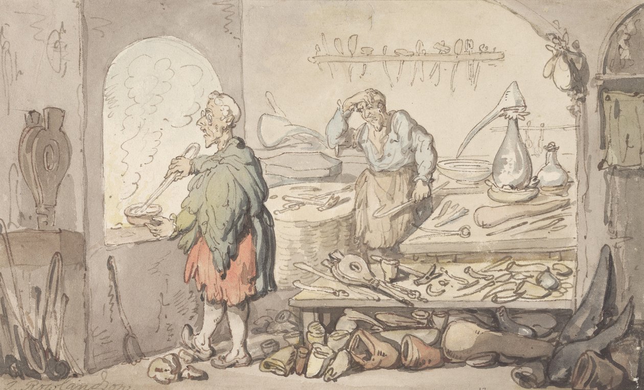 A Fábrica de Vidro de Thomas Rowlandson