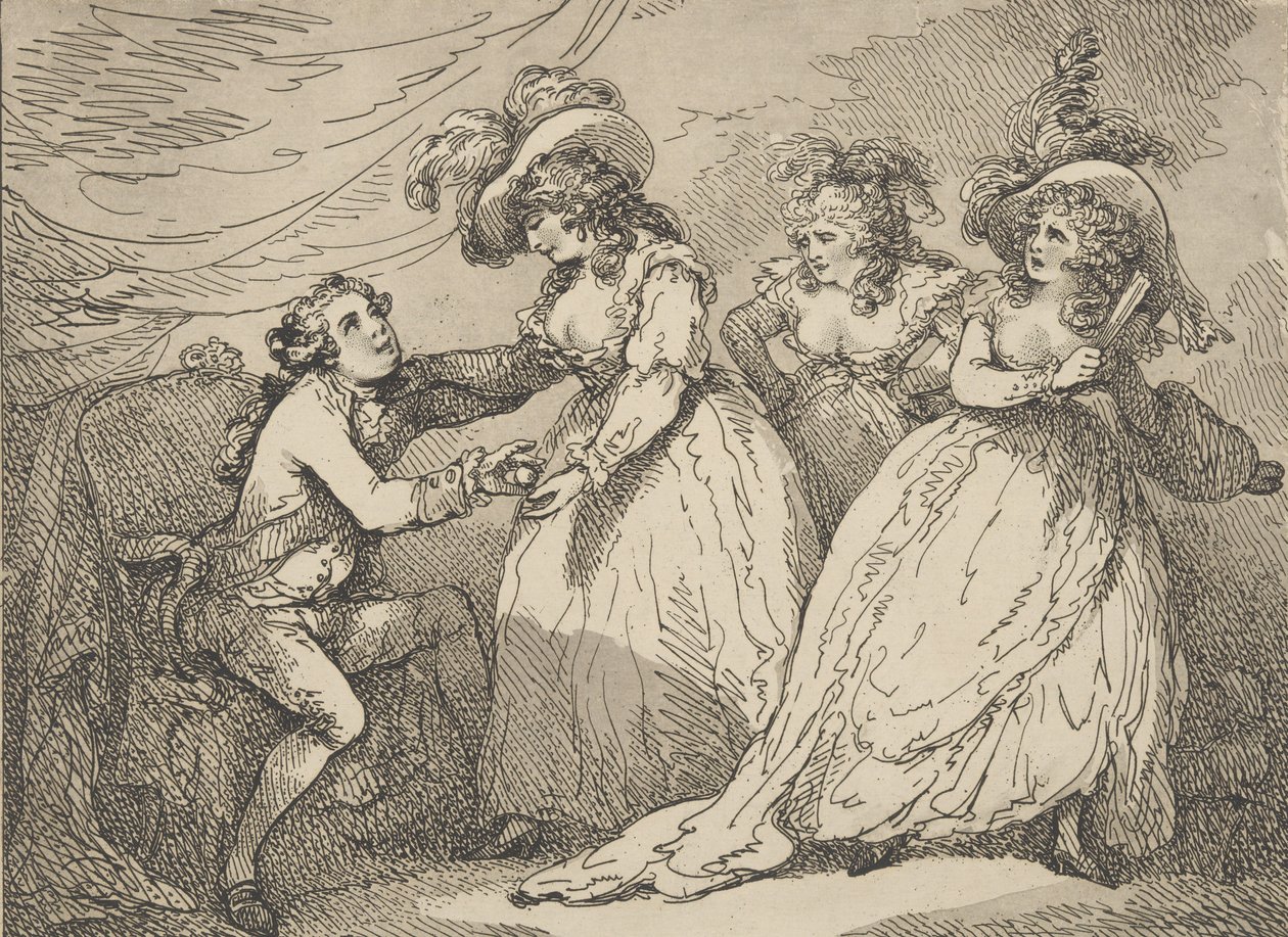 A Maçã Dourada, ou a Paris Moderna, 2 de março de 1785., 2 de março de 1785. de Thomas Rowlandson