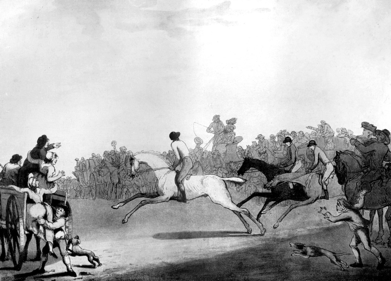 O alto piloto de mettled, 1789. de Thomas Rowlandson