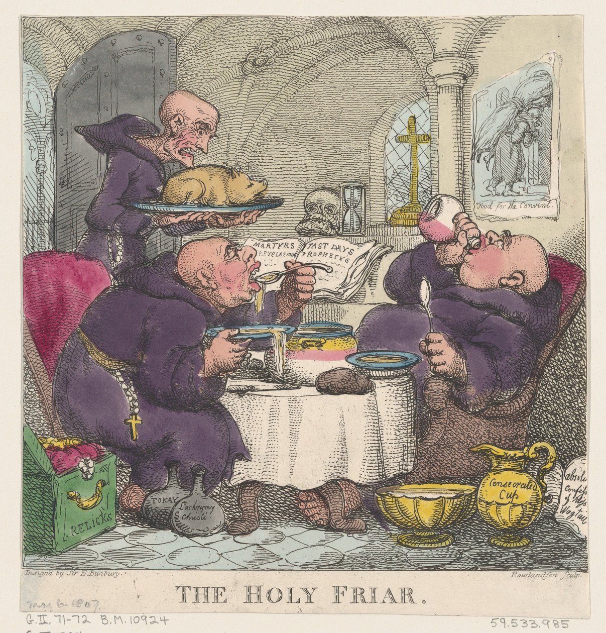 O Santo Frade, 6 de maio de 1807., 6 de maio de 1807. de Thomas Rowlandson