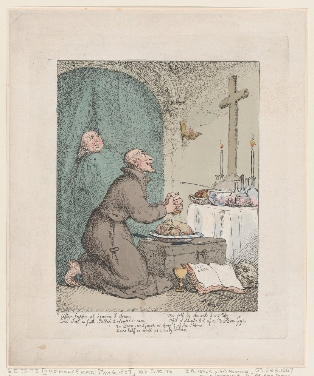 O Santo Frade, 6 de maio de 1807., 6 de maio de 1807. de Thomas Rowlandson