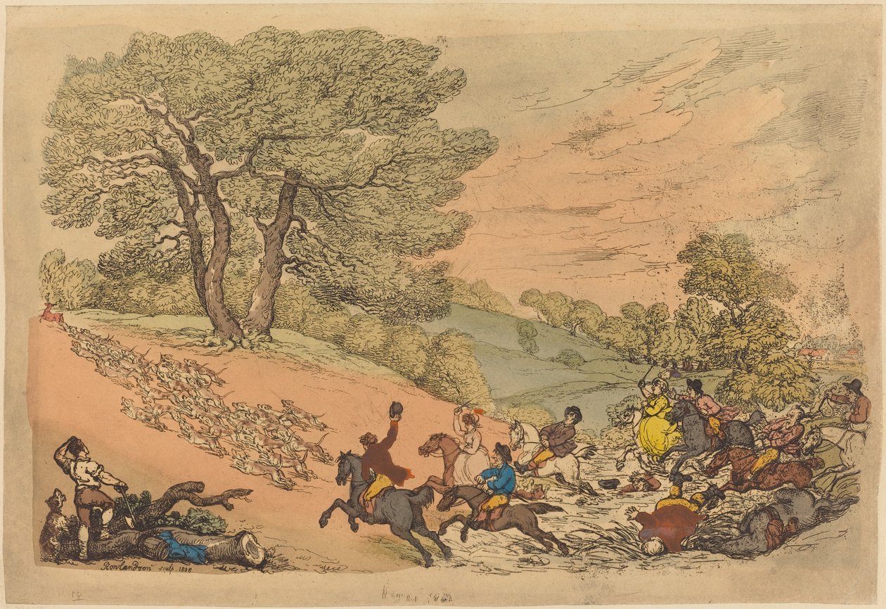 A caçada de Thomas Rowlandson