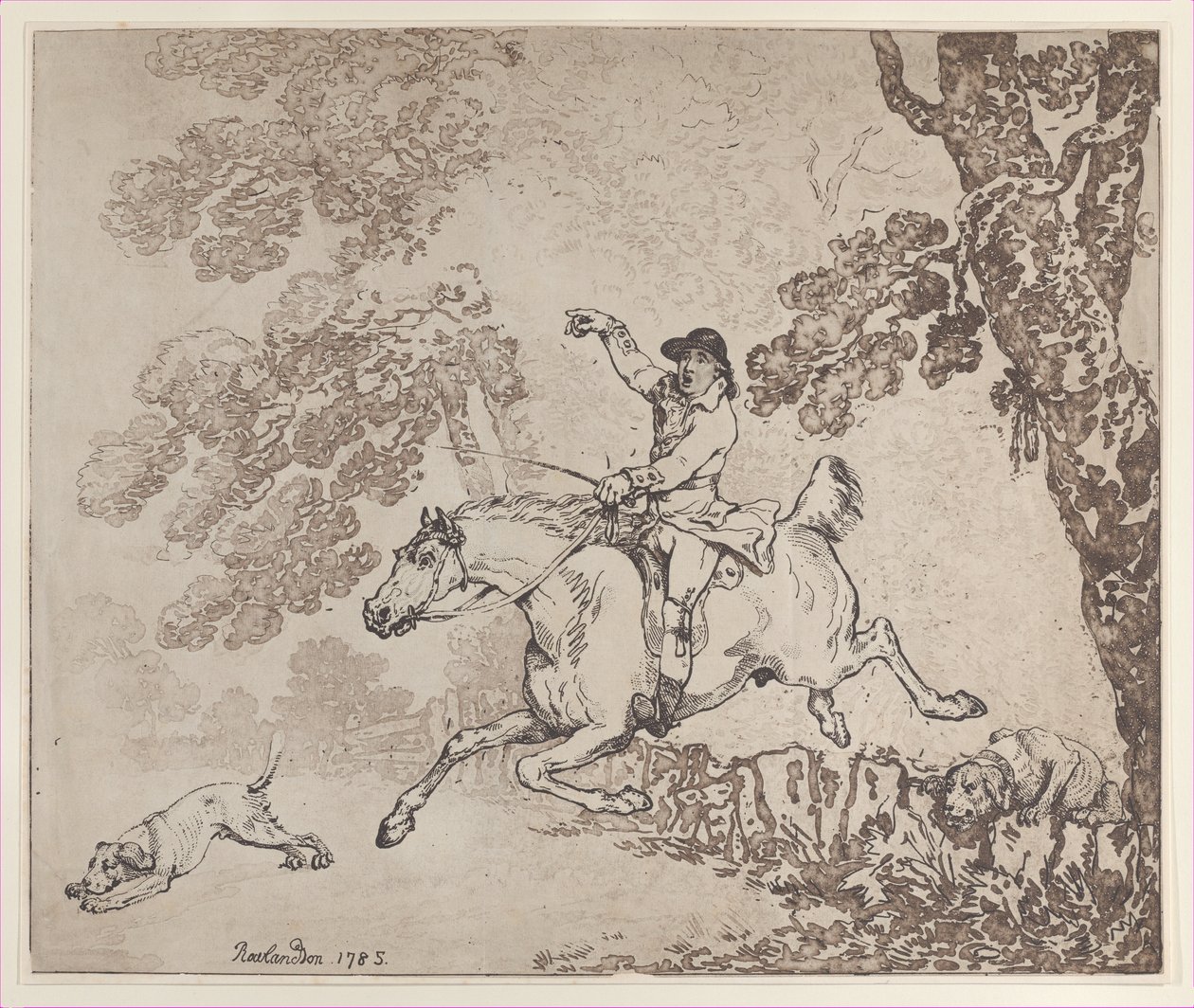 O caçador, 1785., 1785. de Thomas Rowlandson