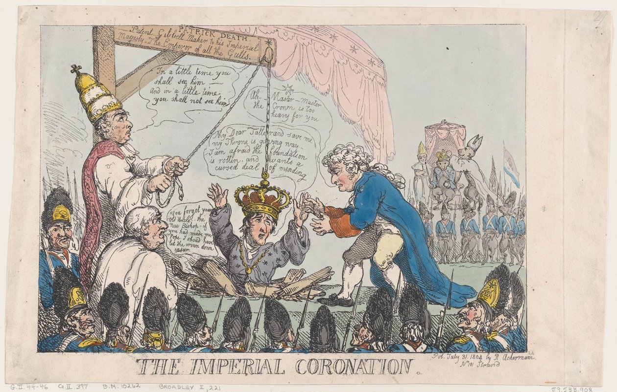 A Coroação Imperial, 31 de julho de 1804., 31 de julho de 1804. de Thomas Rowlandson