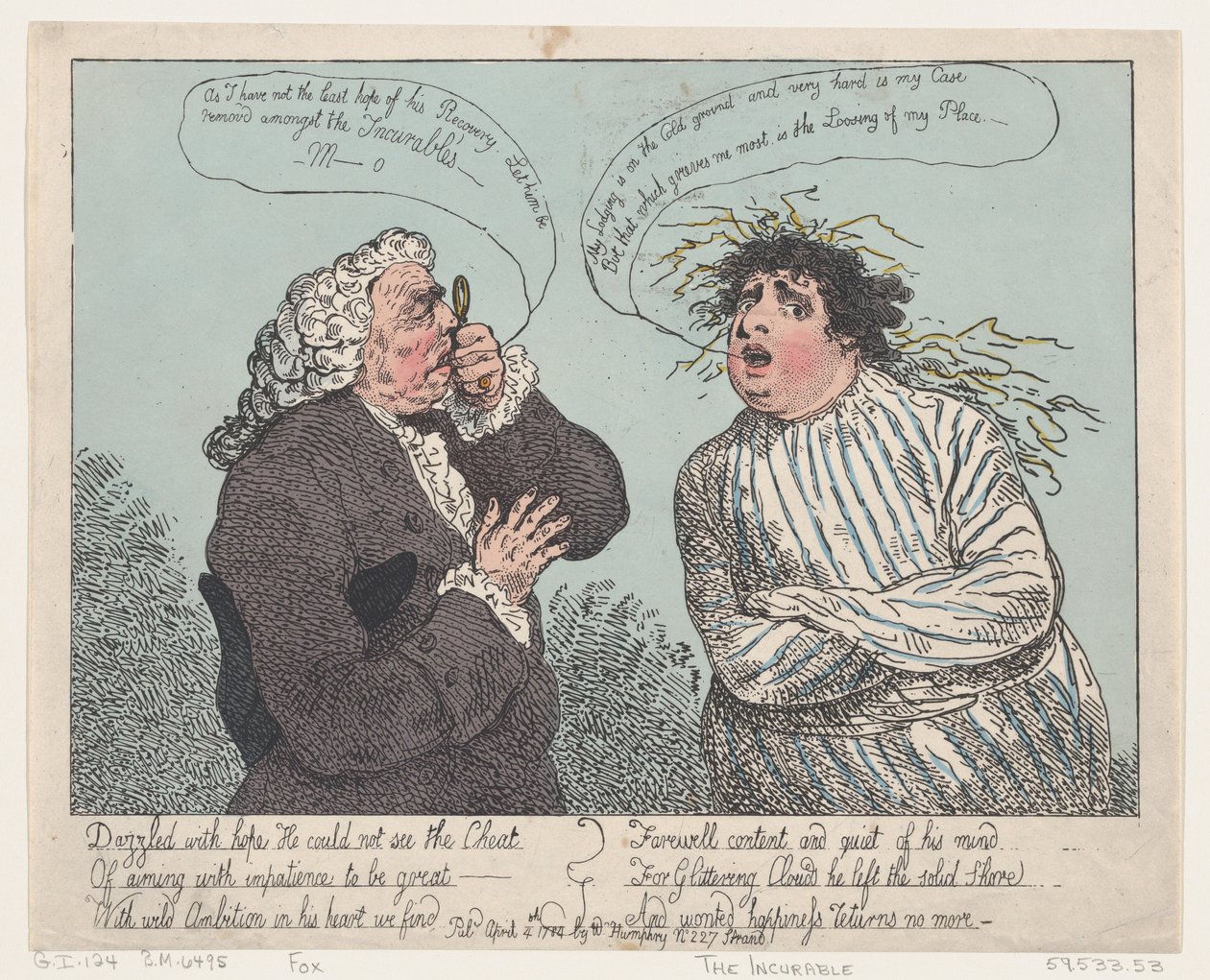 The Incurable, 4 de Abril de 1784., 4 de Abril de 1784. de Thomas Rowlandson