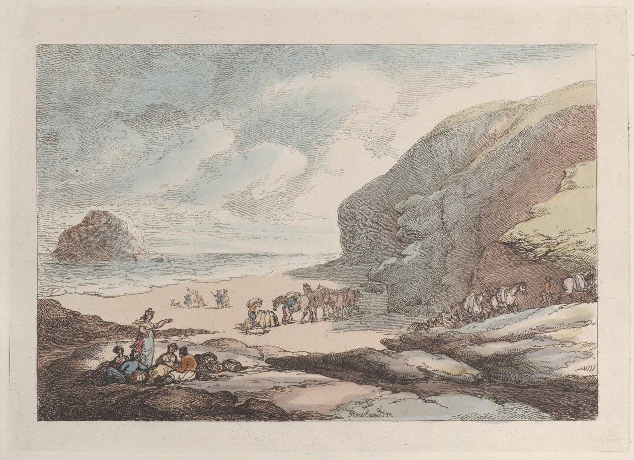 The Lion Rock, Cornualha de Thomas Rowlandson