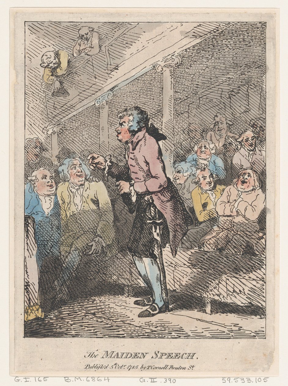 O Discurso da Donzela, 5 de outubro de 1785., 5 de outubro de 1785. de Thomas Rowlandson