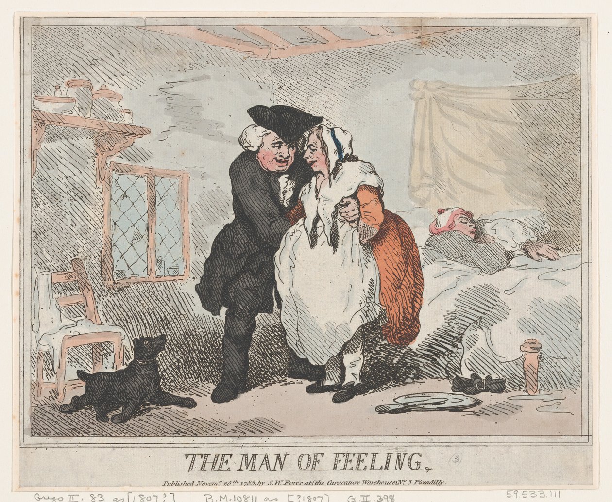The Man of Feeling, 25 de novembro de 1785., 25 de novembro de 1785. de Thomas Rowlandson