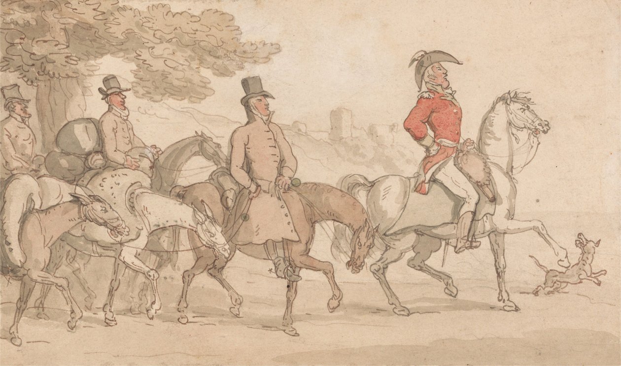 As Aventuras Militares de Johnny Newcome de Thomas Rowlandson