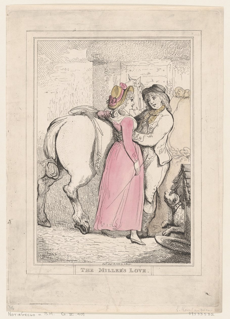 O amor do moleiro, 18 de agosto de 1798., 18 de agosto de 1798. de Thomas Rowlandson