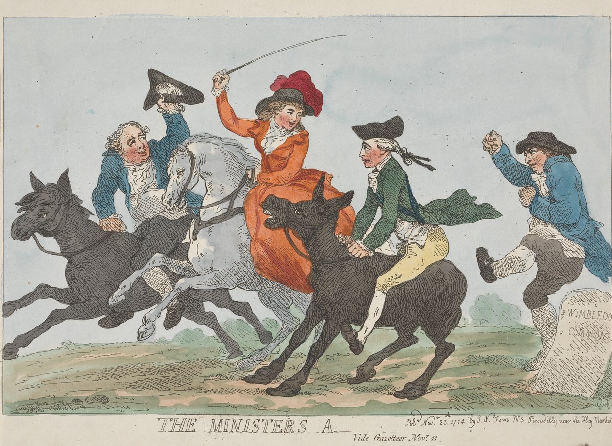 O Rabo do Ministro — Ver «Gazetteer» — 11 de novembro de Thomas Rowlandson