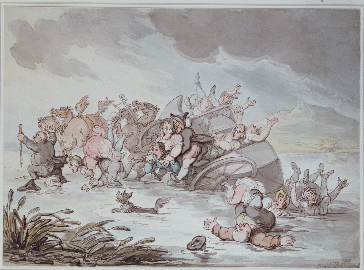 O Mishap, 1806 de Thomas Rowlandson