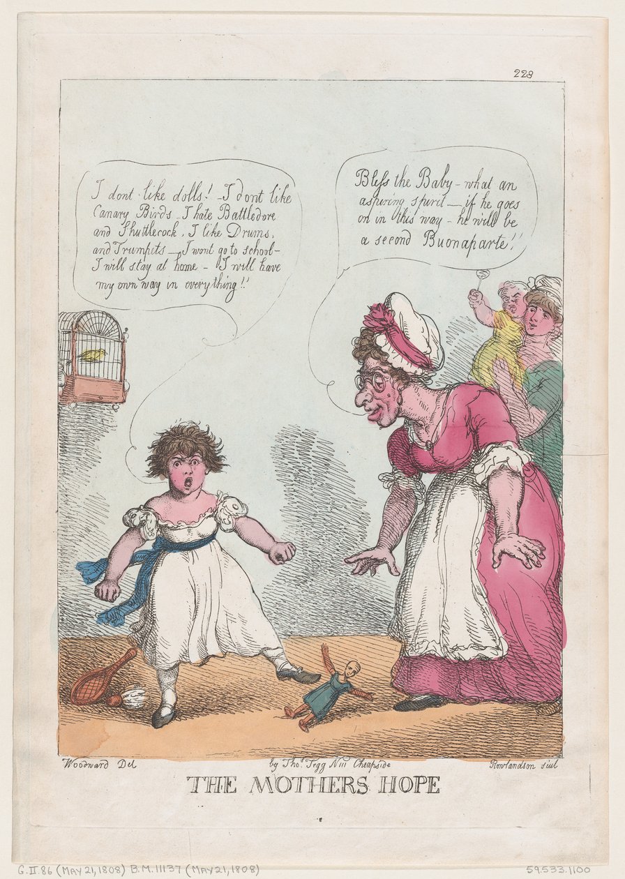 A Esperança da Mãe, 21 de maio de 1808., 21 de maio de 1808. de Thomas Rowlandson
