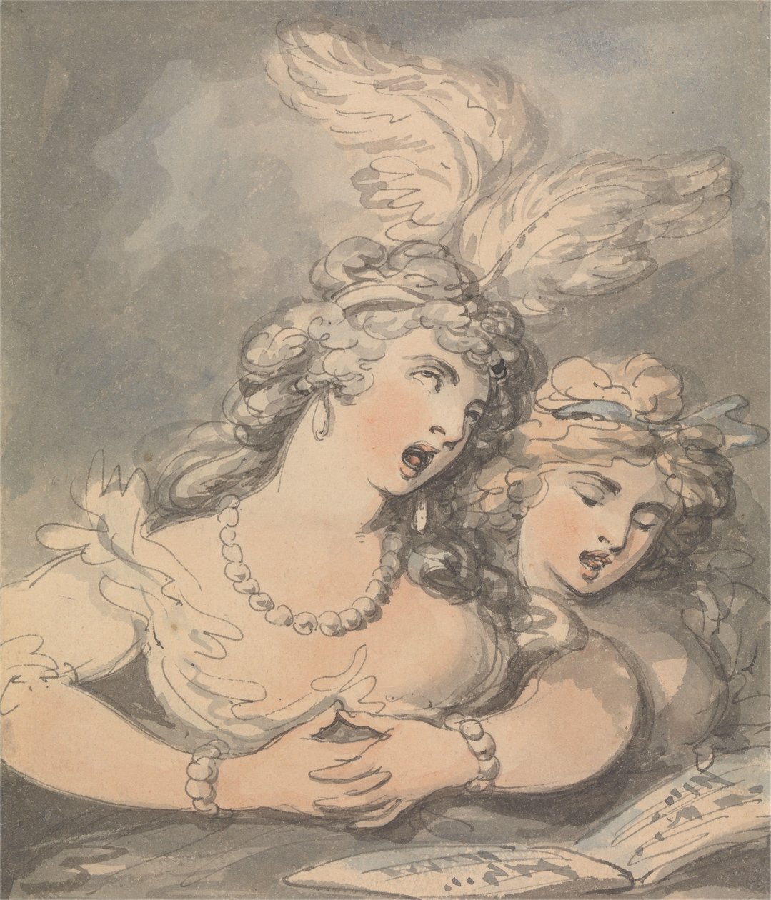 Os Cantores de Ópera de Thomas Rowlandson