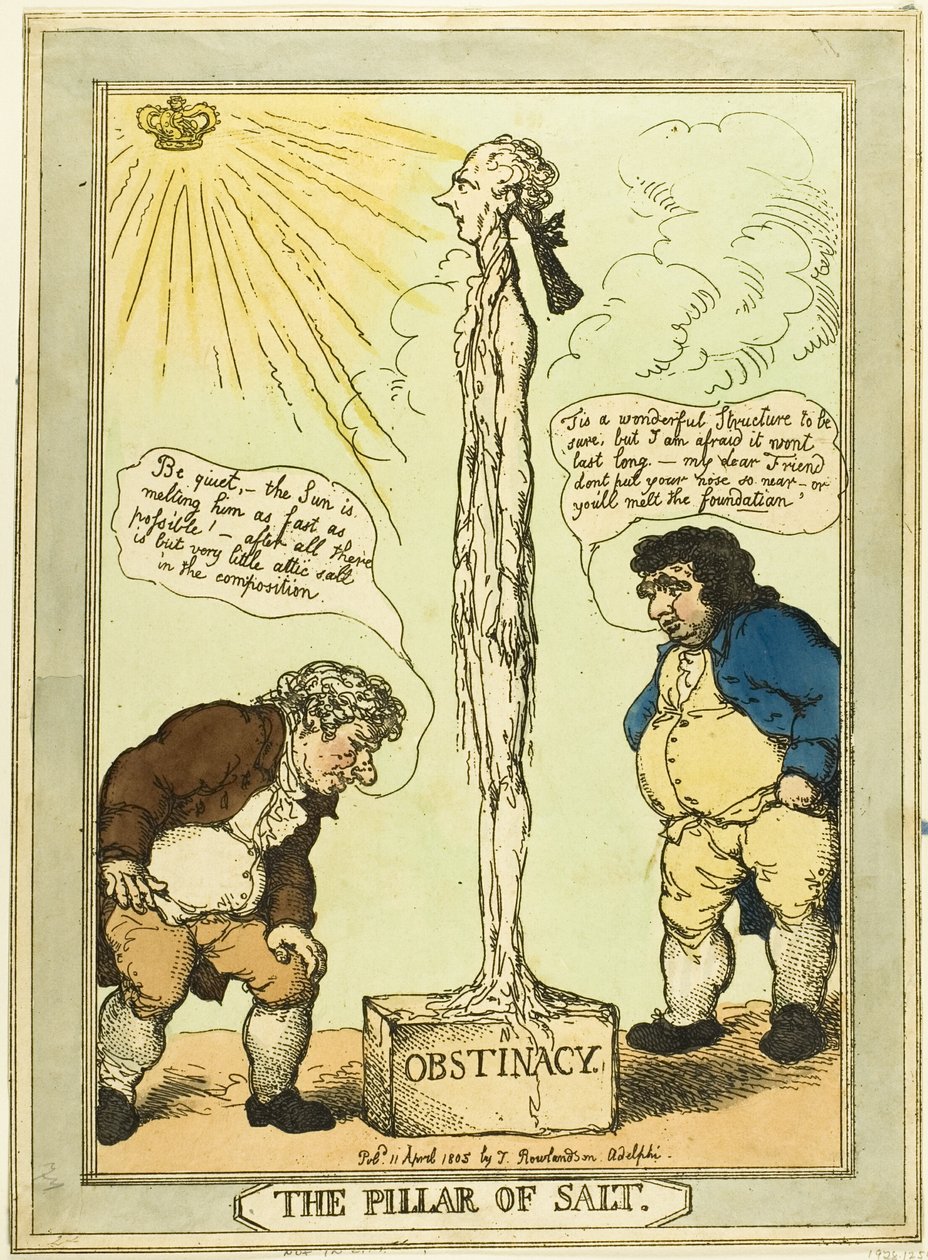 A Coluna de Sal de Thomas Rowlandson