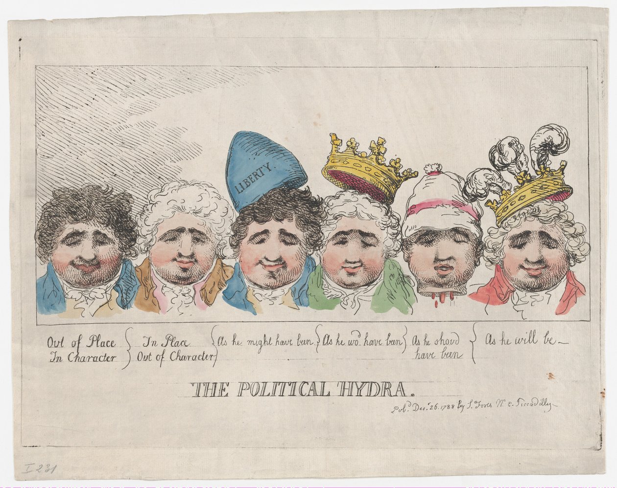 A Hidra Política, 26 de dezembro de 1788., 26 de dezembro de 1788. de Thomas Rowlandson