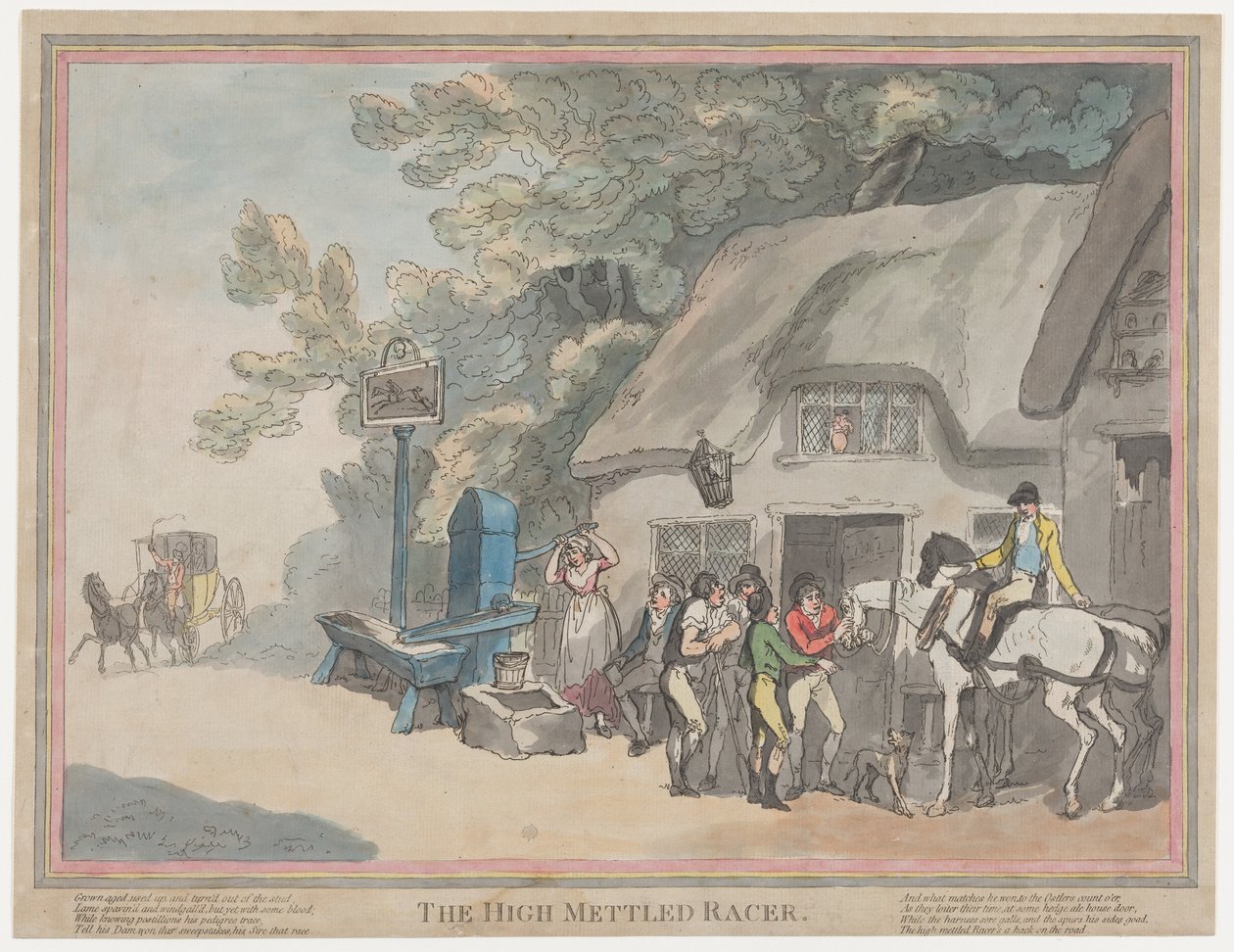 O Cavalo de Correio (de «A Vida de um Cavalo de Corrida, ou O Corredor de Sangue Quente») de Thomas Rowlandson