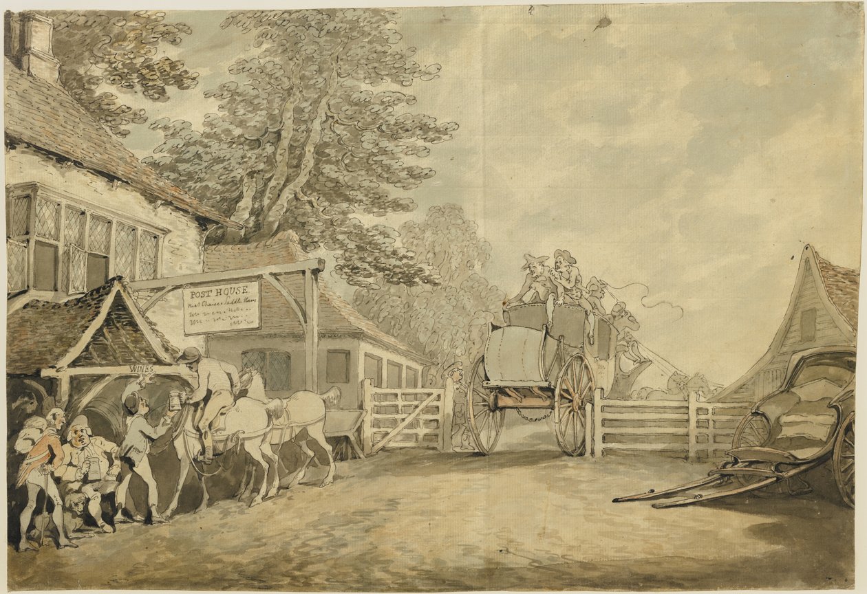 The Post House, c.1778–80 de Thomas Rowlandson