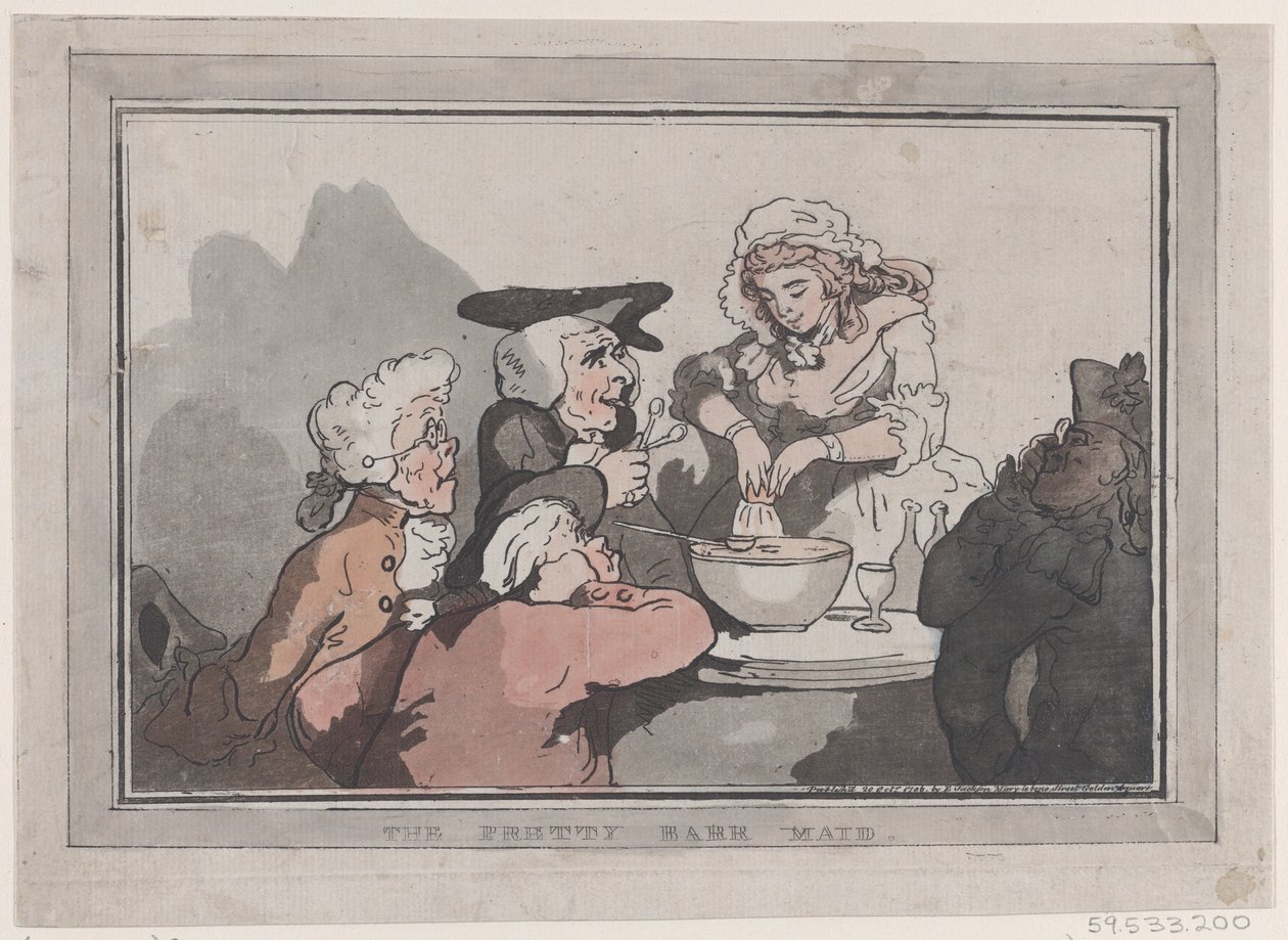 The Pretty Barr Maid, 20 de outubro de 1786., 20 de outubro de 1786. de Thomas Rowlandson