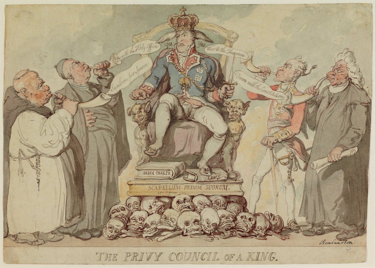 O Conselho Privado de um Rei de Thomas Rowlandson