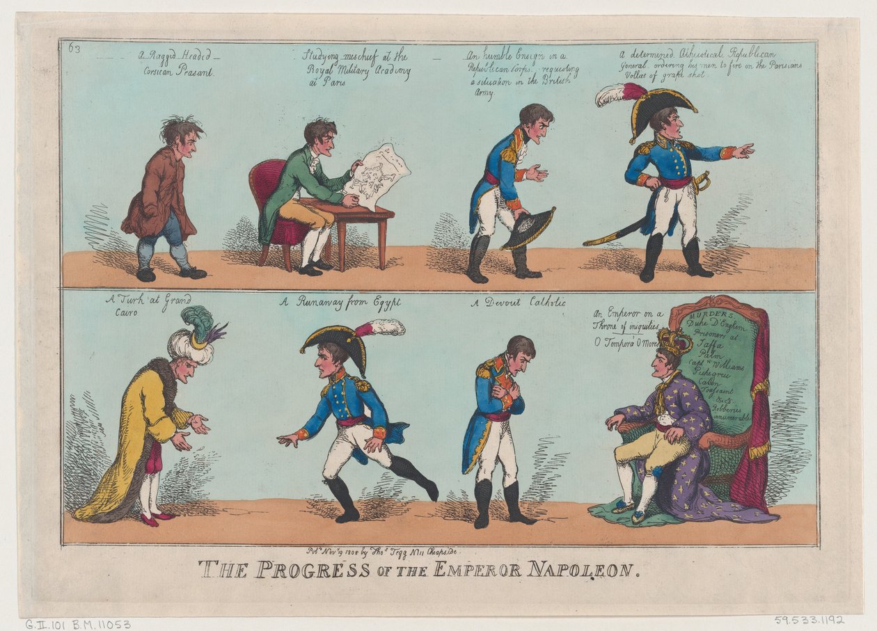 O Progresso do Imperador Napoleão, 19 de novembro de 1808., 19 de novembro de 1808. de Thomas Rowlandson