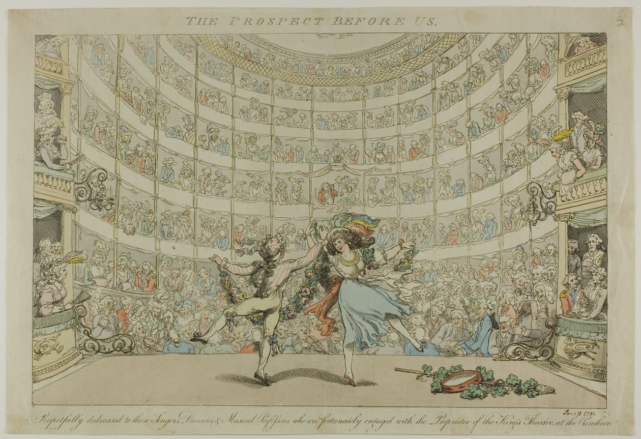A perspectiva diante de nós de Thomas Rowlandson