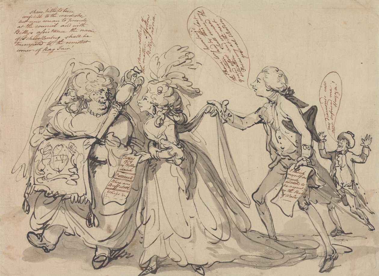 A perspetiva que temos diante de nós de Thomas Rowlandson